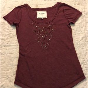 Kids L Abercrombie short sleeve Marion quilt gems